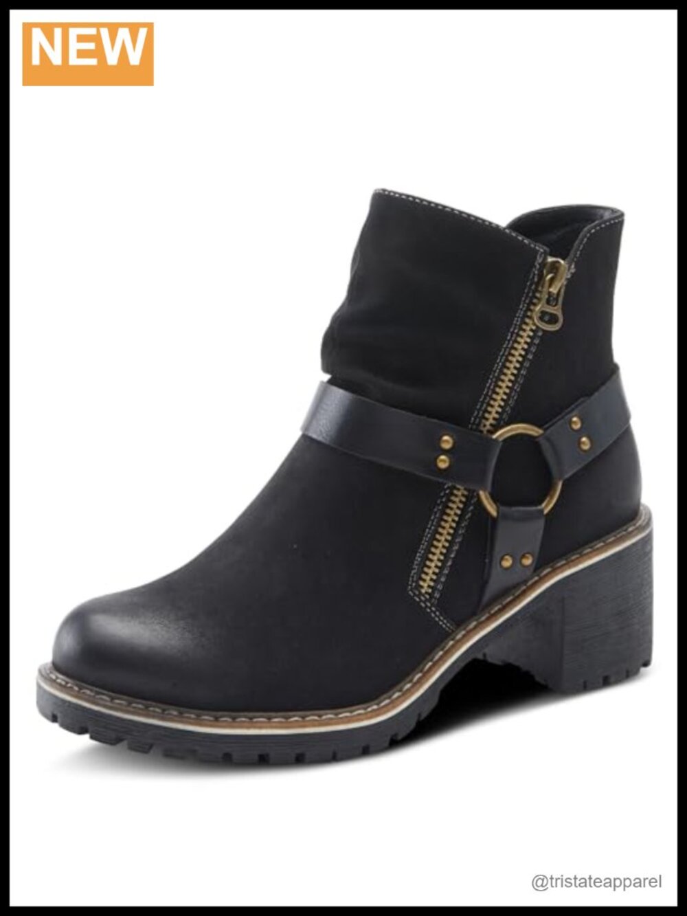 Vegan Ankle Boots for Women Side Zipper Faux Leather Comfort Booties